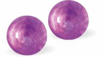 6754 - Crystal Chaton Studs Embellished with Crystals by Swarovski® - Electric Violet Ignite