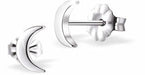 Silver Coloured Moon Stud Earrings
8mm in size

Colour: Silver Coloured
Rhodium Plated
Delivered in a soft, black, velveteen pouch