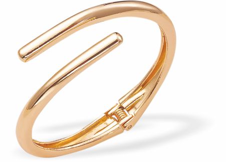 Golden Bangle Bracelet, Rhodium Plated

6cm diameter, stretch&nbsp;
Nickel, Lead and Cadmium Free, Hypoallergenic
Delivered in a soft, black, velveteen pouch