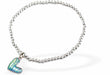 Stretch Charm Bracelet, Rhodium Plated
Paua Shell Heart Charm
6cm diameter, stretch&nbsp;
Nickel, Lead and Cadmium Free, Hypoallergenic
Delivered in a soft, black, velveteen pouch