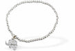 Stretch Charm Bracelet, Rhodium Plated
Elephant Charm
6cm diameter, stretch&nbsp;
Nickel, Lead and Cadmium Free, Hypoallergenic
Delivered in a soft, black, velveteen pouch