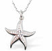 Silver Coloured Pave Crystal Encrusted Starfish Necklace
18mm in size
Choice of 18" Stainless Steel or Sterling Silver Chains
Hypoallergenic; Free from cadmium, lead and nickel

Delivered in a soft, black, velveteen pouch