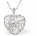 Silver Coloured Pave Crystal Love Heart Necklace
25mm in size
Choice of 18" Stainless Steel or Sterling Silver Chains
Hypoallergenic; Free from cadmium, lead and nickel

Delivered in a soft, black, velveteen pouch