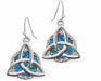 Trinity Knot Drop Earrings of Paua Shel
Hypoallergenic: Nickel, Lead and Cadmium Free
20mm in size
Rhodium Plated
Delivered in a soft, black, velveteen pouch