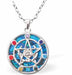 Multi Stone surrounding Star Necklace
Hypoallergenic: Nickel, Lead and Cadmium Free
24mm in size, with 18" chain
Rhodium Plated
Delivered in a soft, black, velveteen pouch