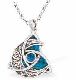 Paua Shell Triad with Moon Necklace
Hypoallergenic: Nickel, Lead and Cadmium Free
24mm in size, with 18" chain
Rhodium Plated
Delivered in a soft, black, velveteen pouch