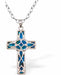 Paua Shell&nbsp;Celtic Cross&nbsp;Necklace
Hypoallergenic: Nickel, Lead and Cadmium Free
31mm in size, with 18" chain
Rhodium Plated
Delivered in a soft, black, velveteen pouch