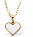Golden Framed White Heart Necklace
15mm, Rhodium Plated

18" Chain, Golden Chain and Frame
Hypoallergenic: Nickel, Lead and Cadmium free
Delivered in a soft, black, velveteen pouch