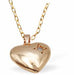Golden Coloured Heart with Crystal Dot Necklace
15mm, Rhodium Plated

18" Chain, Golden Chain and Frame
Hypoallergenic: Nickel, Lead and Cadmium free
Delivered in a soft, black, velveteen pouch