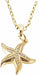 Golden Coloured Starfish with Crystal Embellishment Necklace
18mm, Rhodium Plated

18" Chain, Golden Chain and Frame
Hypoallergenic: Nickel, Lead and Cadmium free
Delivered in a soft, black, velveteen pouch