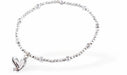 Dainty Heart Necklace, Silver Coloured Heart Charm&nbsp;
Hypoallergenic: Nickel, Lead and Cadmium Free

Colour: Silver Coloured
Chain: Rhodium Plated
Delivered in a soft, black, velveteen pouch