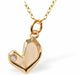 Dainty Heart Necklace, Golden Heart with Crystal Dot
Hypoallergenic: Nickel, Lead and Cadmium Free
11mm in size
Colour: Golden Coloured
Chain: 18" Rhodium Plated
Delivered in a soft, black, velveteen pouch