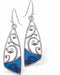 Paua Shell Celtic Drop Earrings
25mm, Rhodium Plated

Hypoallergenic: Nickel, Lead and Cadmium free
Delivered in a soft, black, velveteen pouch