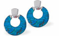 Paua Shell Halo Drop Earrings
25mm, Rhodium Plated

18" Chain
Hypoallergenic: Nickel, Lead and Cadmium free
Delivered in a soft, black, velveteen pouch