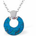 Paua Shell Halo Necklace
25mm, Rhodium Plated

18" Chain
Hypoallergenic: Nickel, Lead and Cadmium free
Delivered in a soft, black, velveteen pouch