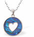 Paua Shell Halo with Heart Necklace
20mm, Rhodium Plated

18" Chain
Hypoallergenic: Nickel, Lead and Cadmium free
Delivered in a soft, black, velveteen pouch
