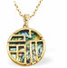 Paua Shell Geometric Design Necklace
17mm, Rhodium Plated

18" Chain, Golden Chain and Frame
Hypoallergenic: Nickel, Lead and Cadmium free
Delivered in a soft, black, velveteen pouch