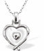 Iridescent Necklace with Loving Heart, Silver Coloured
Hypoallergenic: Rhodium Plated, Nickel, Lead and Cadmium Free

20mm in size, 18" Rhodium Plated Chain

Delivered in a soft, black, velveteen pouch