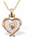 &nbsp;Iridescent Necklace Loving Heart, Golden Framed
Hypoallergenic: Rhodium Plated, Nickel, Lead and Cadmium Free

20mm in size, 18" Rhodium Plated Chain

Delivered in a soft, black, velveteen pouch