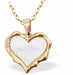 Iridescent Necklace Loving Heart, Golden Framed
Hypoallergenic: Rhodium Plated, Nickel, Lead and Cadmium Free

25mm in size, 18" Rhodium Plated Chain

Delivered in a soft, black, velveteen pouch