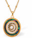 Special PVD Golden Circles within Circles Necklace
Golden coloured chain with Paua Shell inset
Hypoallergenic; Free from cadmium, lead and nickel
20mm in size
Colour: Silver coloured and Crystal
Delivered in a soft, black, velveteen pouch