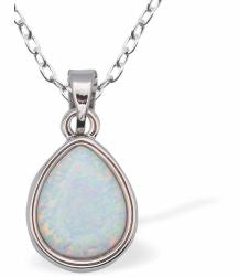 Glowing Opalite Teardrop Necklace
12mm, 18" chain
Rhodium Plated
Hypoallergenic: Nickel, Lead and Cadmium free
Delivered in a soft, black, velveteen pouch