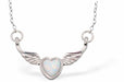 Glowing Opalite Winged Heart Necklace
24mm, 18" chain
Rhodium Plated
Hypoallergenic: Nickel, Lead and Cadmium free
Delivered in a soft, black, velveteen pouch
