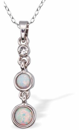 Glowing Opalite Doubledrop Necklace
16mm, 18" chain
Rhodium Plated
Hypoallergenic: Nickel, Lead and Cadmium free
Delivered in a soft, black, velveteen pouch