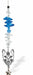 Austrian Crystal Suncatcher, Multi -faceted
Cat Image Link and Star Drop
Blue and clear crystals
Delivered in a soft, black, velveteen pouch