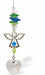 Austrian Crystal Suncatcher, Multi -faceted
Guardian Angel Link and Clear Heart Drop
Blue, green and clear crystals
Delivered in a soft, black, velveteen pouch