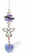 Austrian Crystal Suncatcher, Multi -faceted
Guardian Angel Link and Purple Heart Drop
Purple, pink and clear crystal
Delivered in a soft, black, velveteen pouch