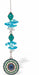 Austrian Crystal Suncatcher, Multi -faceted&nbsp;
Blue Radient Sun Drop Feature
Blues and clear crystals
Delivered in a soft, black, velveteen pouch