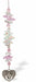 Austrian Crystal Suncatcher, Multi -faceted
Angel Winged Heart Drop Feature
Pink and clear crystals
Delivered in a soft, black, velveteen pouch