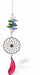 Austrian Crystal Suncatcher, Multi -faceted
Red Droplet and Geometric Circle Link
Red, purple, green and clear crystals
Delivered in a soft, black, velveteen pouch