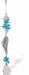 Austrian Crystal Suncatcher, Multi -faceted
Clear Teardrop and Angel Wing Link
Blue and Clear crystals
Delivered in a soft, black, velveteen pouch