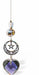 Austrian Crystal Suncatcher, Multi -faceted

Large Purple Heart and Framed Star Link
Purple in colour

Delivered in a soft, black, velveteen pouch