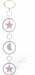 Austrian Crystal Suncatcher, Multi -faceted
Rose Pink Moon and Stars, Framed
Pink in colour

Delivered in a soft, black, velveteen pouch