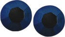 Austrian Crystal Diamond-shape Stud Earrings in Bermuda Blue with Sterling Silver Earwires