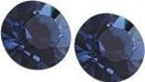 Austrian Crystal Diamond-shape Stud Earrings in Montana Blue, with Sterling Silver Earwires