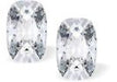 Austrian Crystal Rectangular Quadrille Stud Earrings in Clear Crystal with Sterling Silver Earwires
