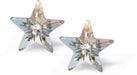Austrian Crystal Star Studs in Clear Crystal with Sterling Silver Earwires