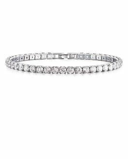Sparkly Stretch Bracelet Clear 3mm Crystals 6cm in diameter Nickel Free, Hypoallergenic