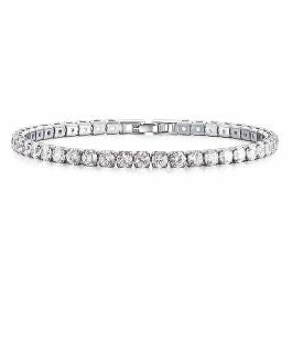 Sparkly Stretch Bracelet Clear 4mm Crystals 6cm in diameter Nickel Free, Hypoallergenic