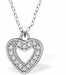 Austrian Crystalized Delicate Heart Necklace 10mm in size Choice of 18" Stainless Steel or Sterling Silver Chains Hypoallergenic: Lead, nickel and cadmium free 