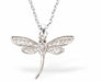 Pretty Silver Coloured Dragonfly Necklace 30mm in size Choice of 18" Stainless Steel or Sterling Silver Chains Hypoallergenic; Free from cadmium, lead and nickel 