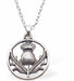 Silver Coloured Traditional Thistle Necklace 28mm in size Choice of 18" Stainless Steel or Sterling Silver Chains Hypoallergenic; Free from cadmium, lead and nickel
