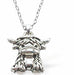 Kyloe Highland Cow Necklace Silver Coloured 22mm in size Choice of 18" Stainless Steel or Sterling Silver Chains Hypoallergenic; Free from cadmium, lead and nickel 