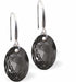 Austrian Crystal Multi Faceted Oval Elliptic Drop Earrings Silver Night Grey in Colour 11.5mm in size - Rhodium Plated Earwires Hypo allergenic: Free from Lead, Nickel and Cadmium See matching necklace EL74 