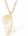 Delicate Golden Wing Necklace 21mm in size See matching drop earrings GP18 Hypoallergenic: Nickel, Lead and Cadmium Free 