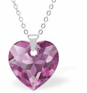 Austrian Crystal Cute Special Cut Oblique Square Necklace  Special Cut Multi Faceted Crystal is 12mm in size  See matching earrlings HR48 Hypo allergenic: Free from Lead, Nickel and Cadmium Colour: Silver Night Grey Choice of Stainless Steel Chain (18") or Sterling Silver Chain (18") 